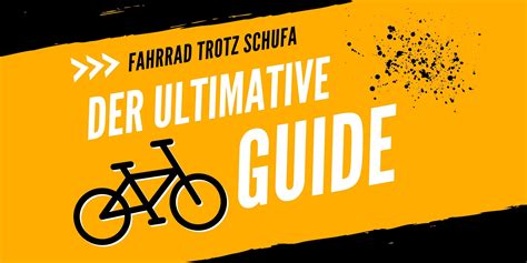 Fahrrad trotz Schufa – Der Leitfaden für Fahrräder.